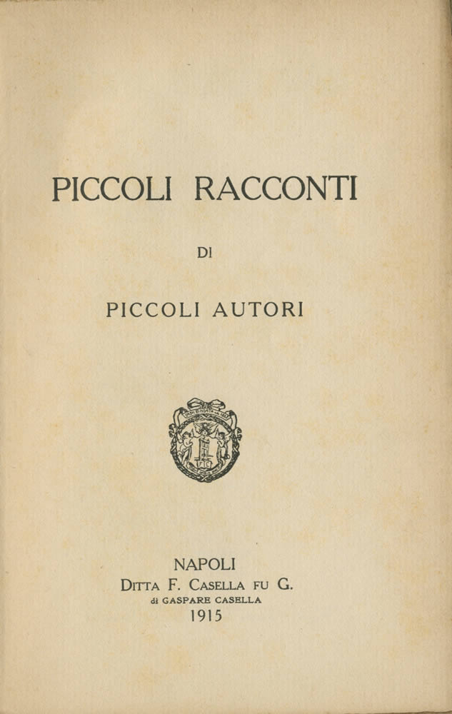 Alberti, Piccoli Racconti, 1915, frontespizio
